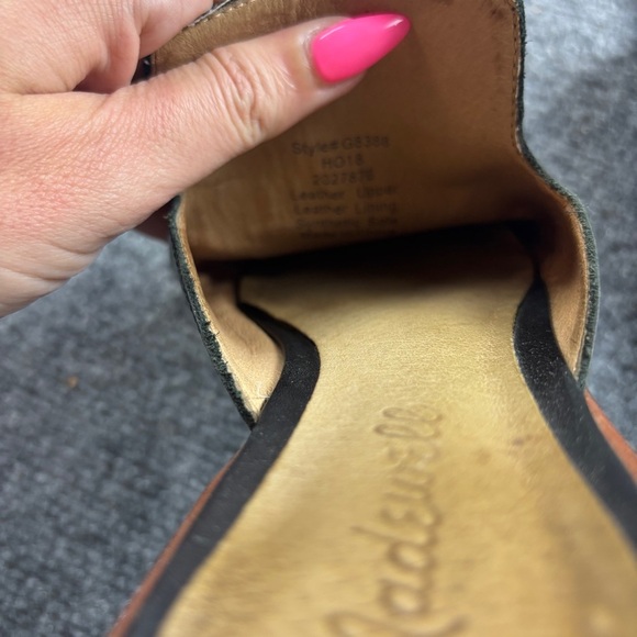 MADEWELL Women’s Black Leather Slip-On Mules Flat Slides size: 7.5 - Picture 10 of 10